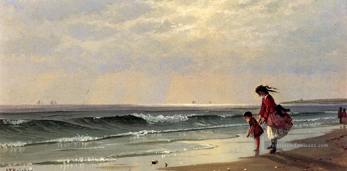 Au bord de la plage moderne Alfred Thompson Bricher Peintures à l'huile